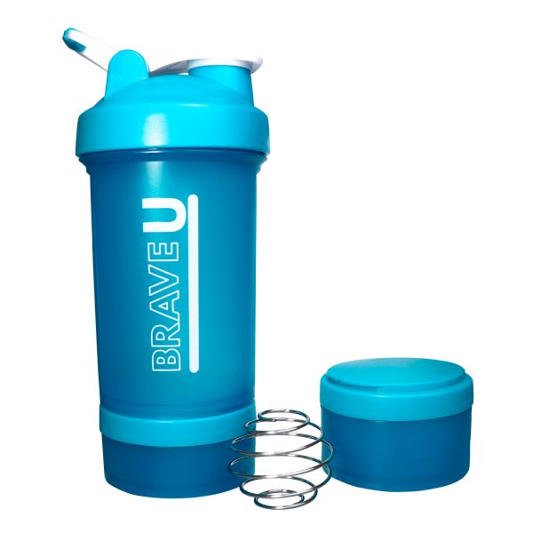 Shaker with containers 3 в 1 Blue - 600 мл