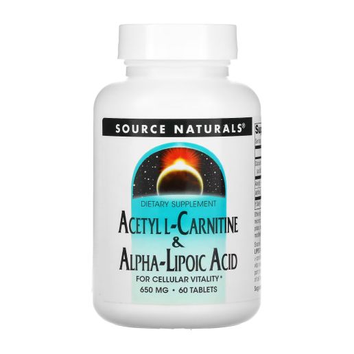 Acetyl L-Carnitine & Alpha-Lipoic Acid 650mg - 60 таблеток