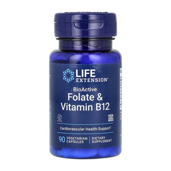 BioActive Folate & Vitamin B12 - 90 вег. капсул