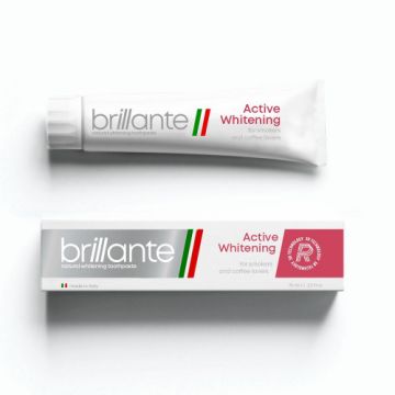 Зубная паста Brillante Active Whitening для курящих и ценителей кофе 75 мл