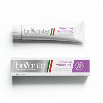 Зубна паста доросла Brillante Sensitive Whitening профілактика карієсу, 75 мл