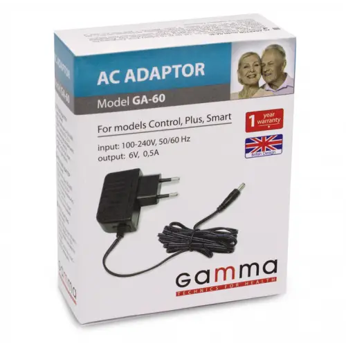 Адаптер мережевий Gamma GA-60 для тонометрів (Optima, Control, Smart, Plus) гарантія 1 рік