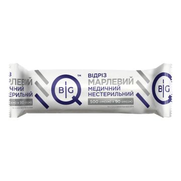 Відріз марлевий медичний нестерильний BigQ 500 см х 90 см, ролик, тип 17