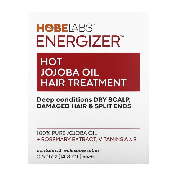 Energizer Hot Jojoba Oil Hair Treatment 3 Reclosable Tubes - 14.8 мл.
