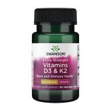 Extra Strength D3 & K2 5000 iu & 100mcg - 60 капсул