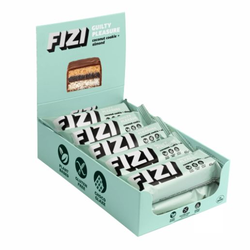 FIZI Chocolate Bar Coconut Cookie-Almond - 10х45 гр.