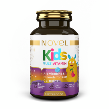 Вітаміни для жування Мультивітамін для дітей / Kids Multivitamin №60 NOVEL