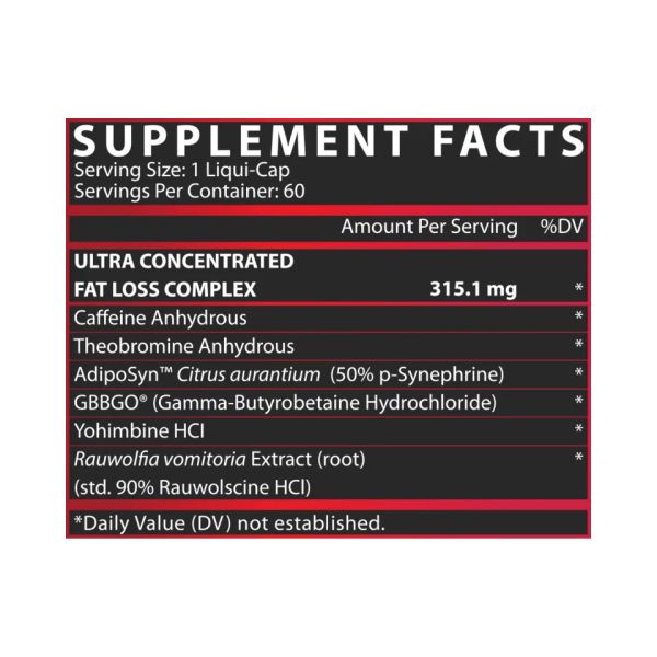 Lipo 6 Black Ultra Concentrate (EU version) - 60 капсул