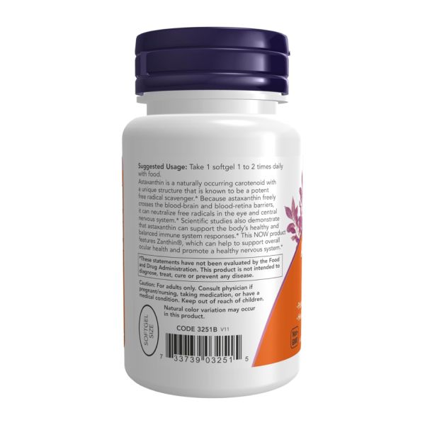 Астаксантин / Astaxanthin 4 мг NOW