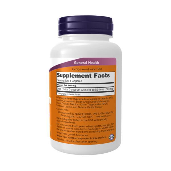 Колострум / Colostrum 500 мг NOW