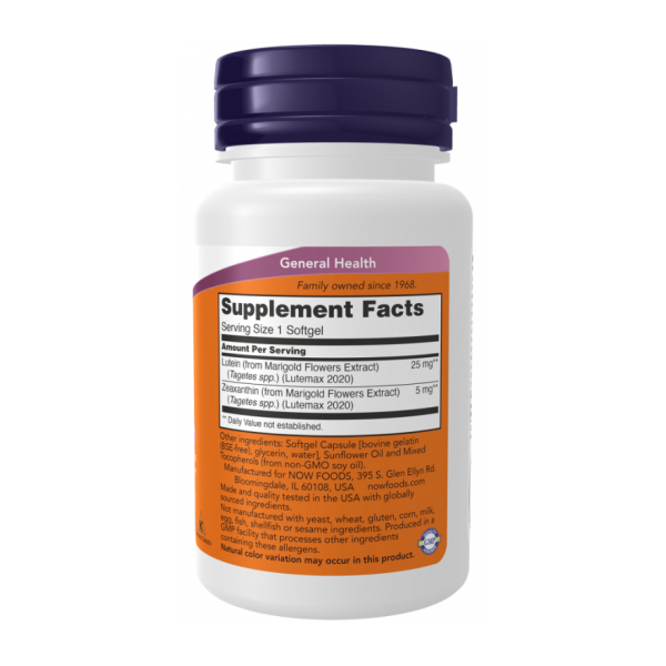 Лютеїн і Зеаксантин / Lutein and Zeaxanthin NOW