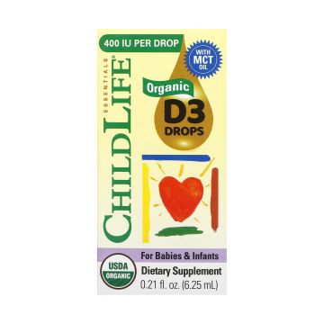 Organic Vitamin D3 Drops - 6,25 мл