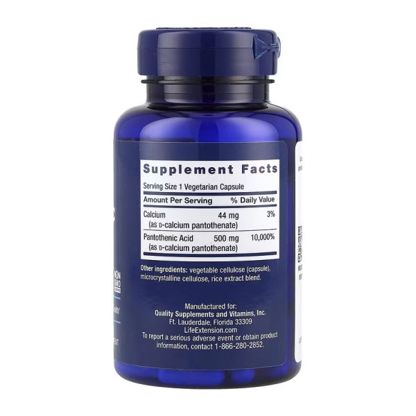 Pantothenic Acid 500 мг. - 100 вег. капсул