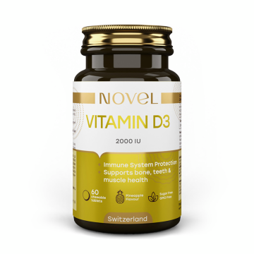 Витамин D3 жевательные витамины / Vitamin D3 2000 МЕ №60 NOVEL