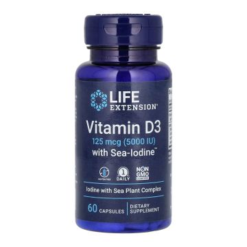 Vit D3 with Sea-Iodine™ 125 mcg (5000 IU) - 60 капсул