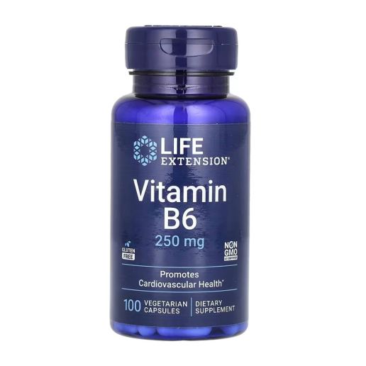 Vitamin B6 250 мг. - 100 вег. капсул