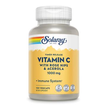 Vitamin C with Rose Hips & Acerola 1000mg - 100 вег. капсул