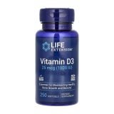 Vitamin D3 25 мкг. (1000 IU) - 250 мяг. капсул