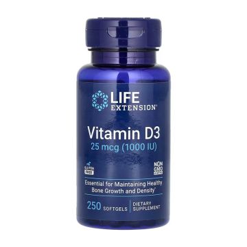 Vitamin D3 25 мкг. (1000 IU) - 250 мяг. капсул