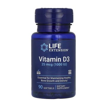 Vitamin D3 25 мкг. (1000 IU) - 90 мяг. капсул