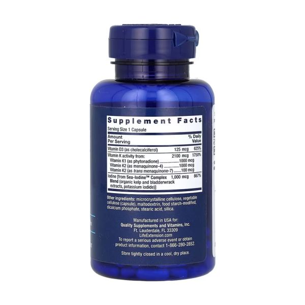 Vitamins D and K with Sea-Iodine™ - 60 капсул