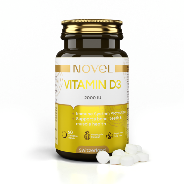 Витамин D3 жевательные витамины / Vitamin D3 2000 МЕ №60 NOVEL