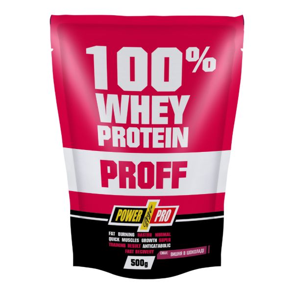 100% Whey Protein Proff Chocolate Cherry - 500 гр