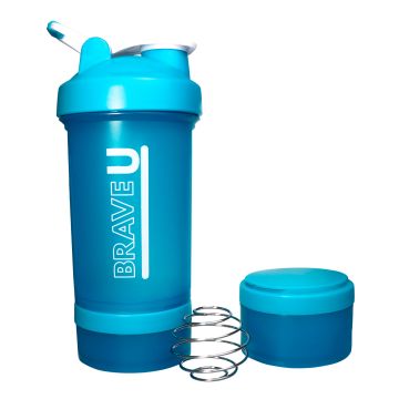 Shaker with containers 3 в 1 Blue - 600 мл