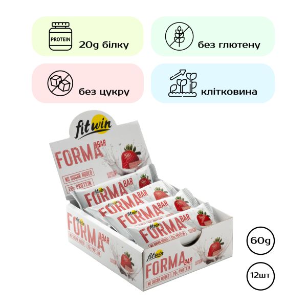 Forma Bar Strawberry Yogurt - 12x60 гр