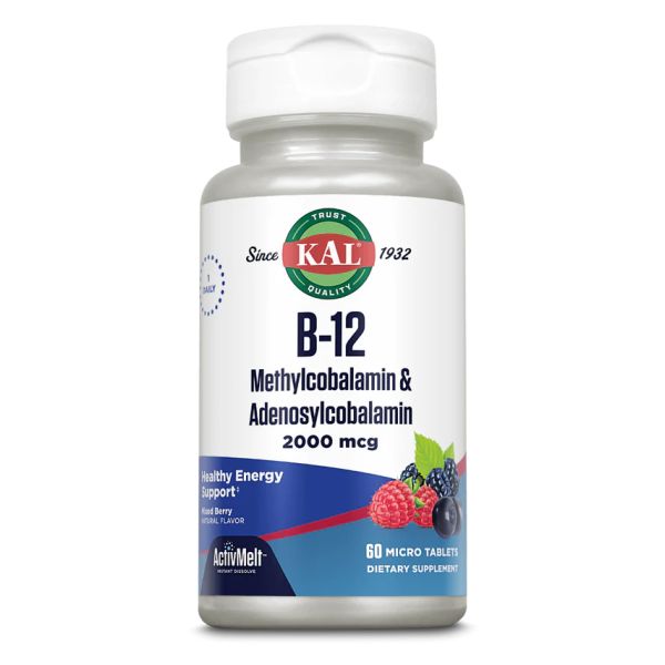 B-12 Methylcobalamin and Adenosylcobalamin 2000 мкг. - 60 таб.