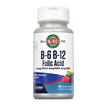B-6 B-12 Folic Acid Berry - 60 таб.
