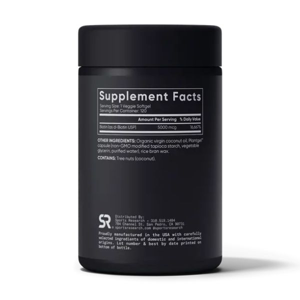 Biotin 5000mcg - 120 вег. мягких капсул