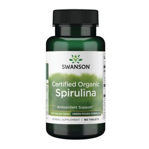 Certified Organic Spirulina 500mg - 180 таблеток