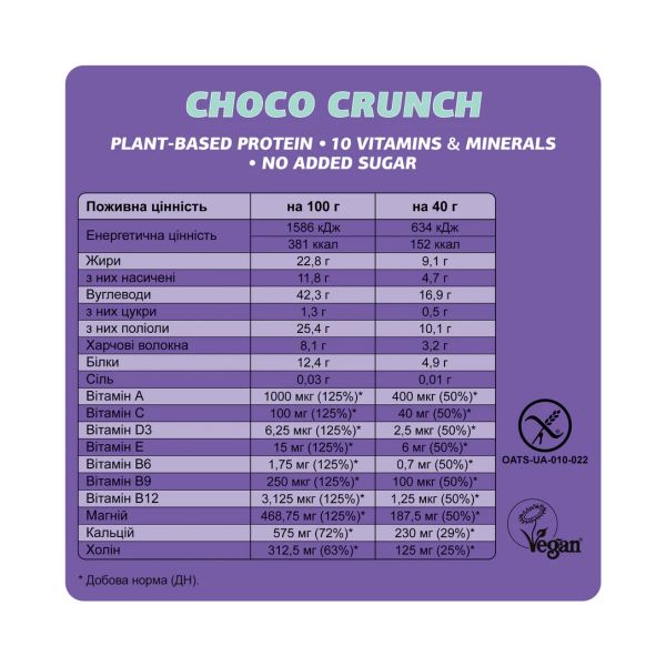 Fizi Mood Booster Choco Crunch - 12x40 гр.