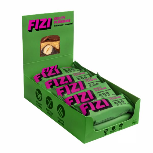 FIZI Chocolate Bar Hazelnut-Caramel - 10х45 гр