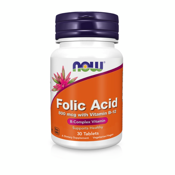 Фолиевая кислота / Folic Acid 800 мкг NOW