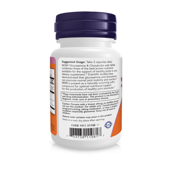 Глюкозамин и хондроитин с МСМ / Glucosamine and Chondroitin with MSM NOW