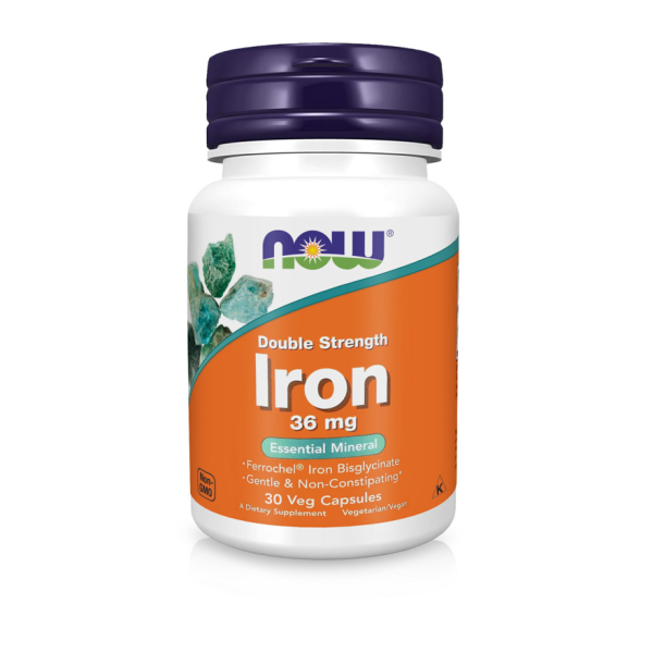 NOW IRON / ЖЕЛЕЗО 36мг бисглицинат в капсулах №30