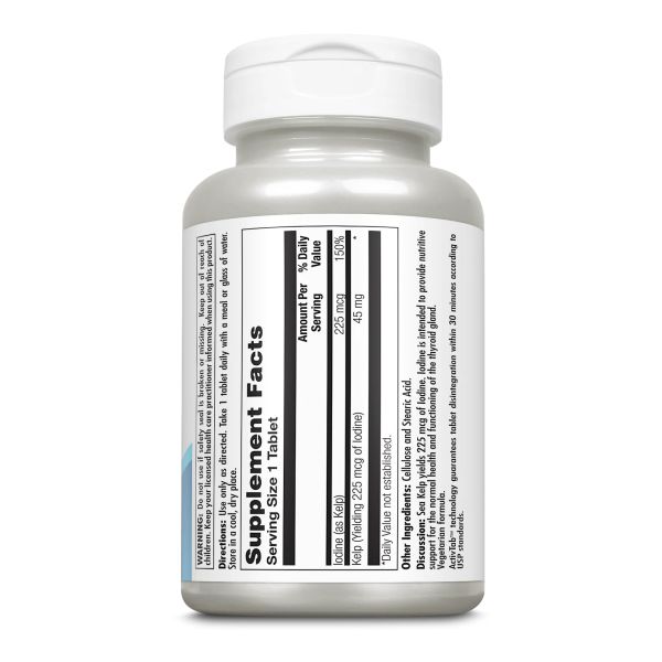 Kelp Iodine 225mcg - 250 таблеток