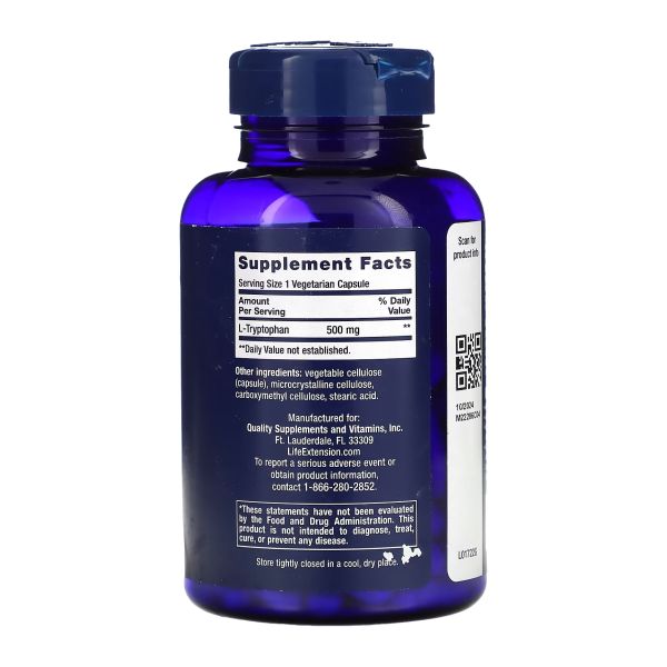 L-Tryptophan 500 мг. - 90 вег. капсул