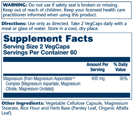 Magnesium Asporotate 400mg - 120 капсул