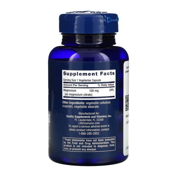 Magnesium (Citrate) 100 мг. - 100 вег. капсул