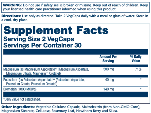 Magnesium & Potassium Asporotate - 60 капсул