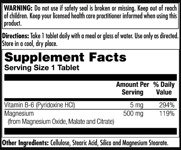 Magnesium Sustained Release Triple Source 500mg - 100 таблеток