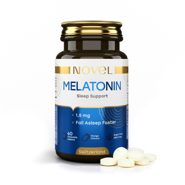 Вітаміни жувальні Мелатонін / Melatonin 1,5 мг №60 NOVEL