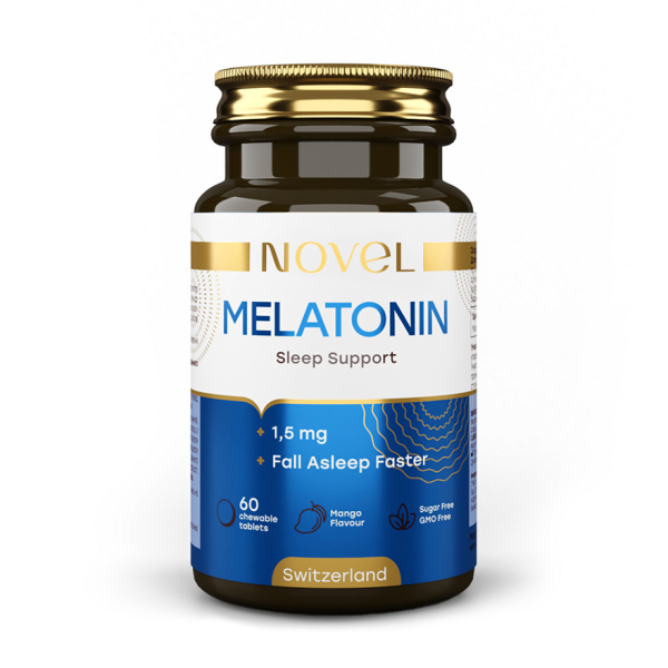 Вітаміни жувальні Мелатонін / Melatonin 1,5 мг №60 NOVEL