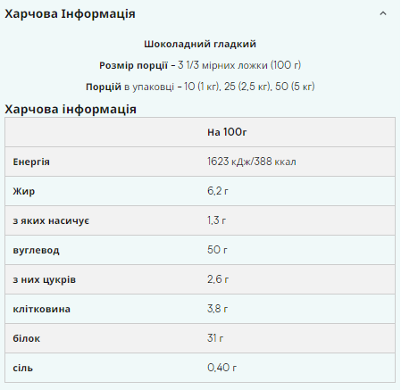Impact Weight Gainer V2 Chocolate Smooth - 1000 гр.