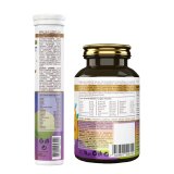 Набор жевательных витаминов Kids Multivitamin + Шипучие витамины Multivit Kids NOVEL
