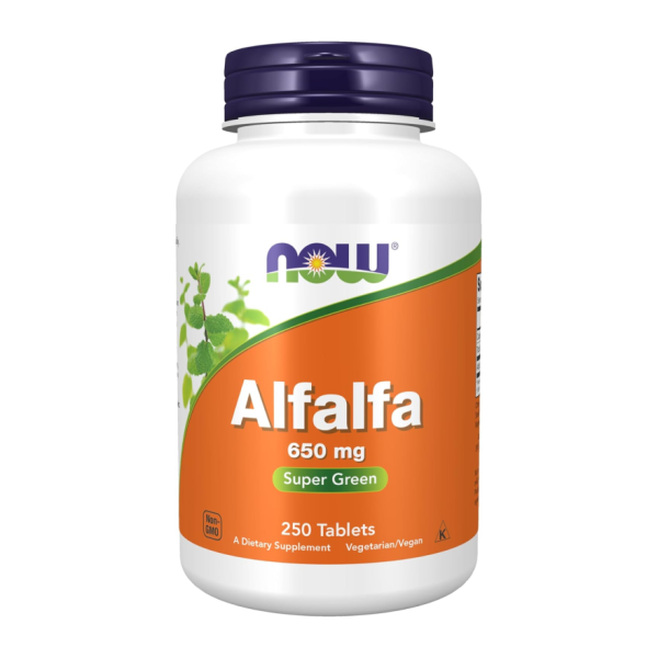 Люцерна / Alfalfa 650 мг №250 NOW
