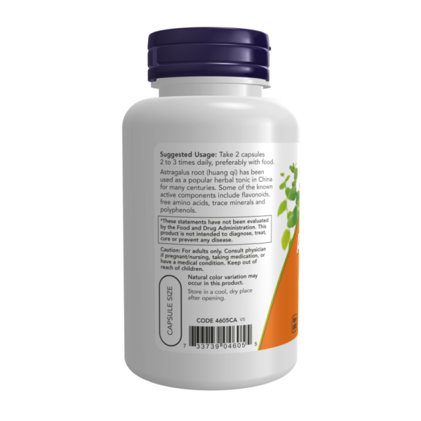 Астрагал / Astragalus 500 мг NOW